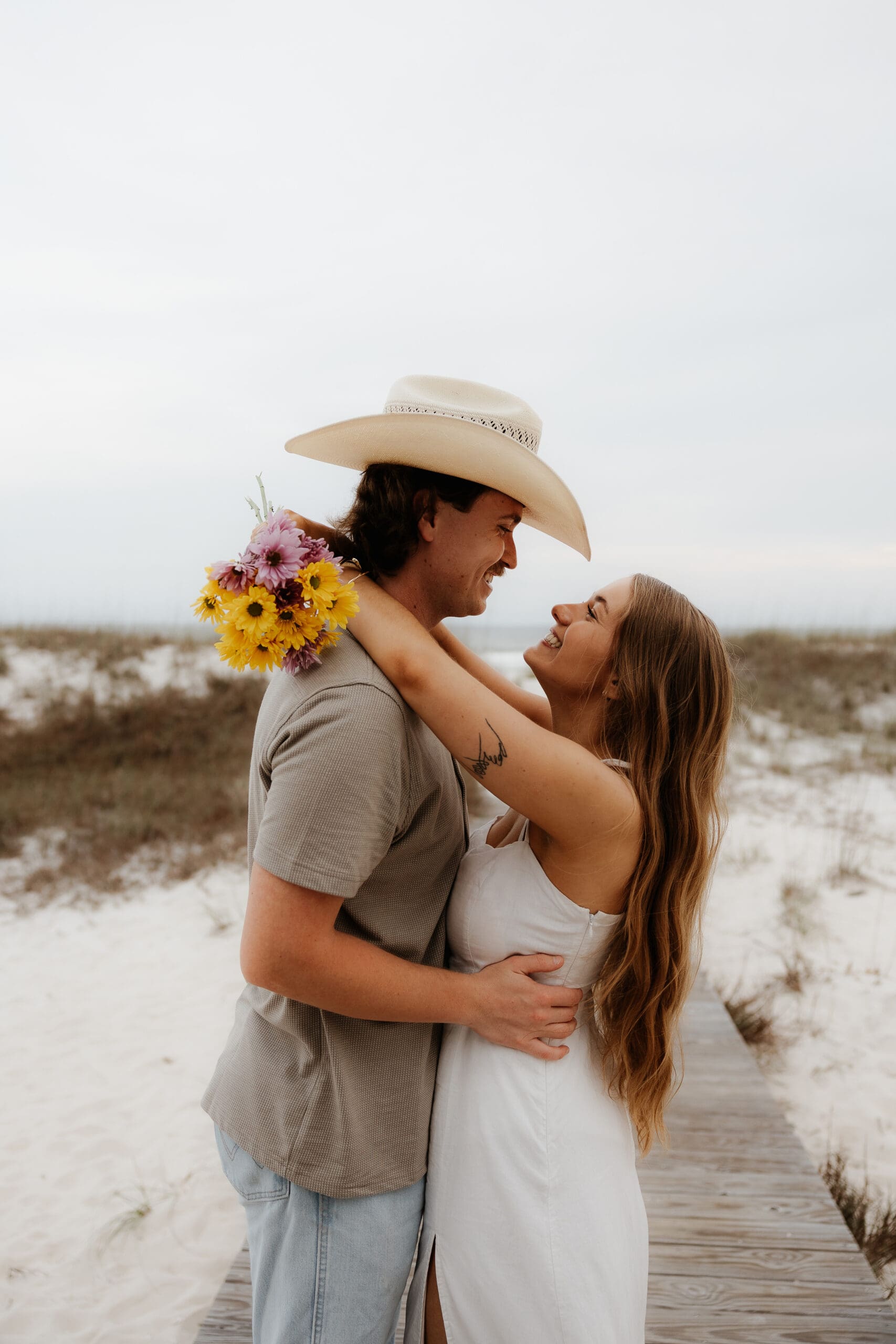Photograph of couple portraits in Orange Beach, Alabama