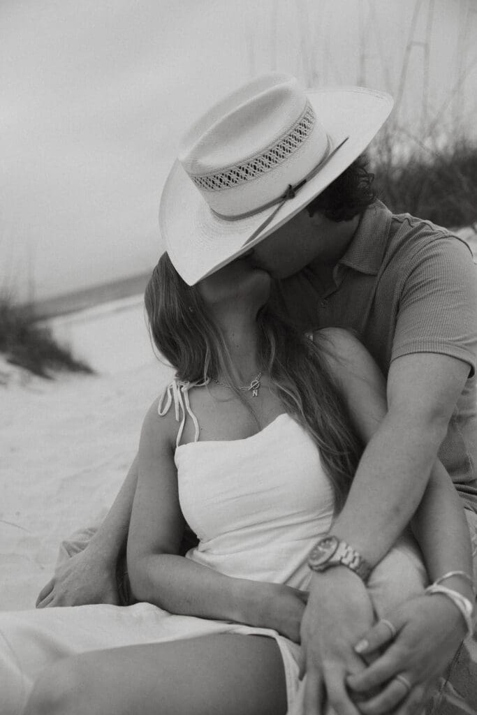 Photograph of couples portraits on Orange Beach in Orange Beach, Alabama.