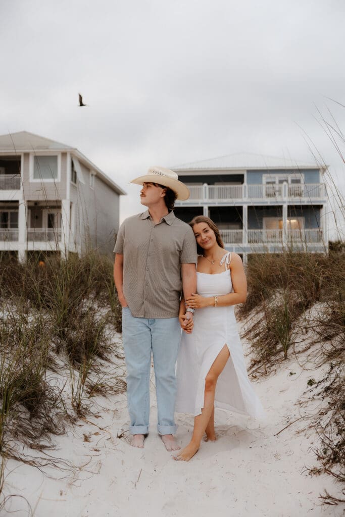 Photograph of couples portraits on Orange Beach in Orange Beach, Alabama.