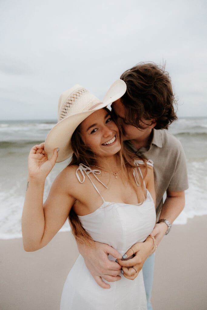 Photograph of couples portraits on Orange Beach in Orange Beach, Alabama.