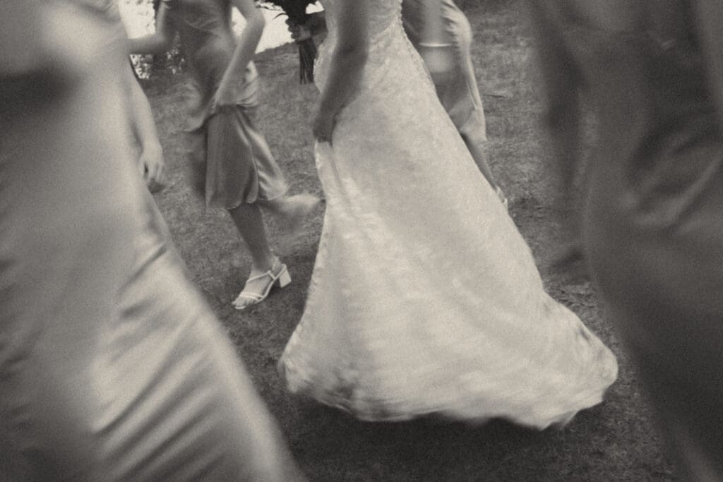 Photograph of a wedding at Bethany Bible Camp in Bemidji, Minnesota. 