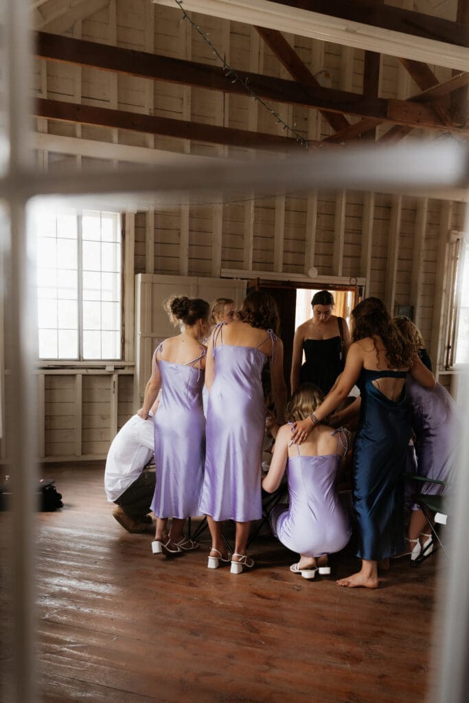 Photograph of a wedding at Bethany Bible Camp in Bemidji, Minnesota. 