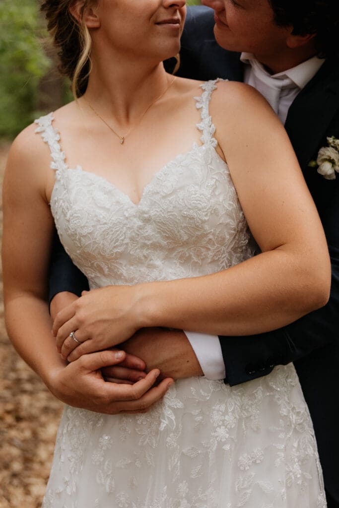 Photograph of a wedding at Bethany Bible Camp in Bemidji, Minnesota. 
