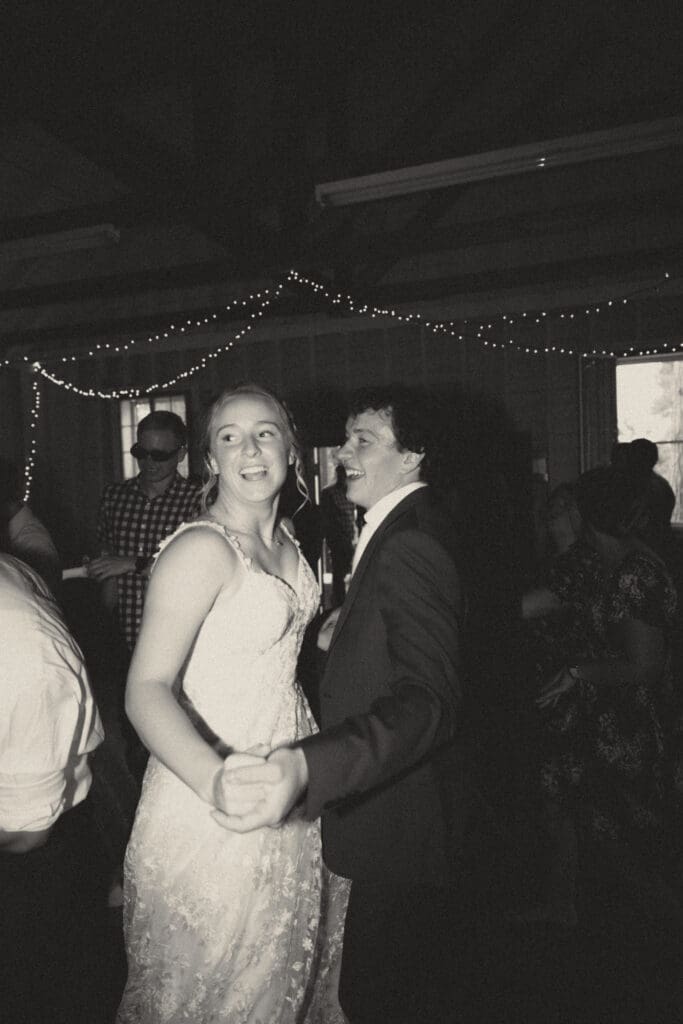 Photograph of a wedding at Bethany Bible Camp in Bemidji, Minnesota. 