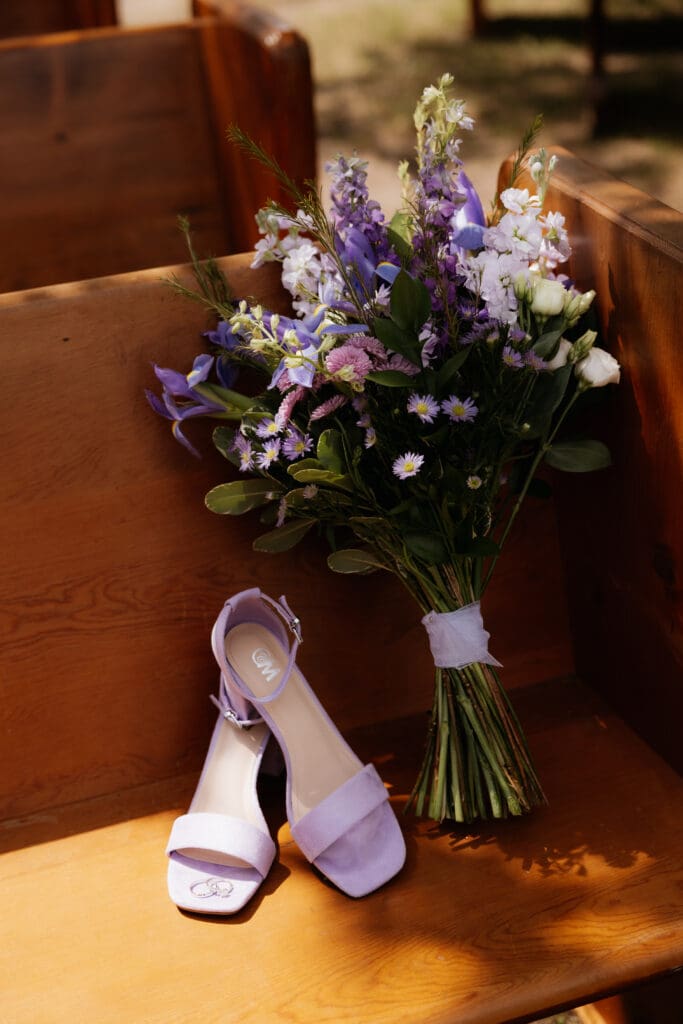 Photograph of a wedding at Bethany Bible Camp in Bemidji, Minnesota. 