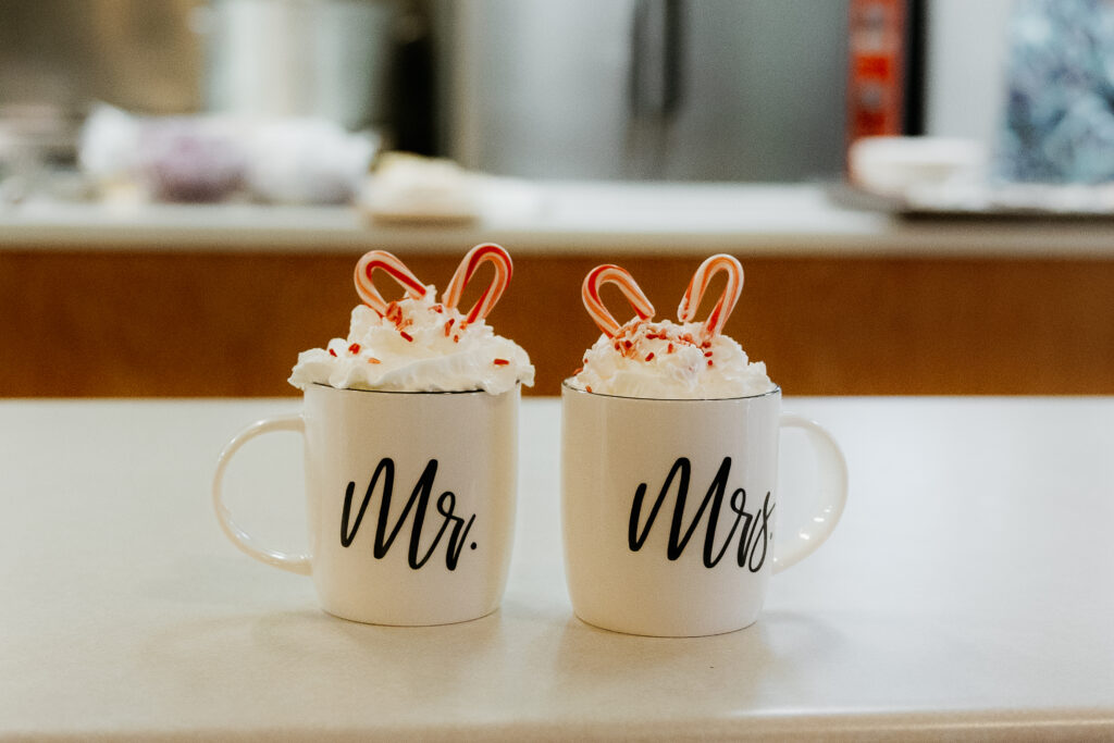 Photograph of a winter wedding at the Tenstrike Community Church in Bemidji, Minnesota by Minnesota wedding photographer and videographer, Alyssa Thompson Media.
